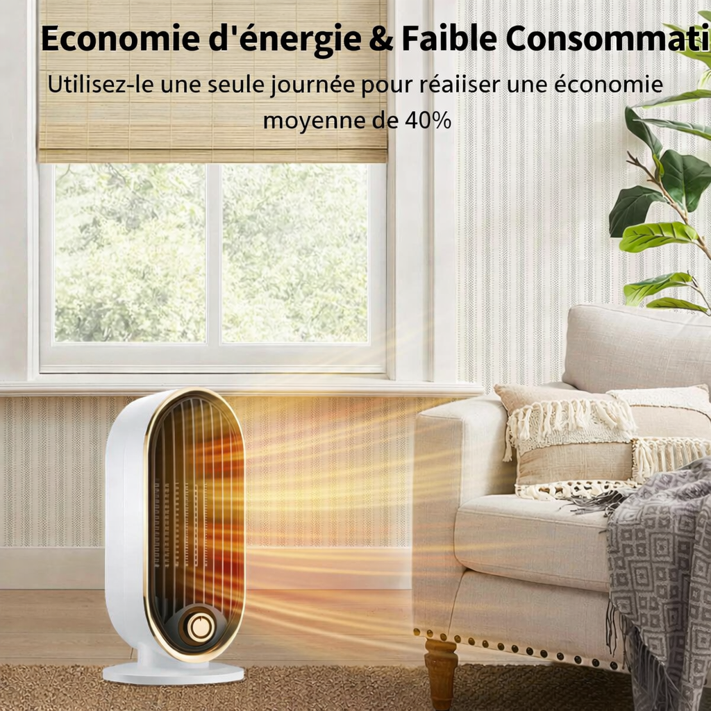 Chauffage thermo-réglable électrique 1200-2000W