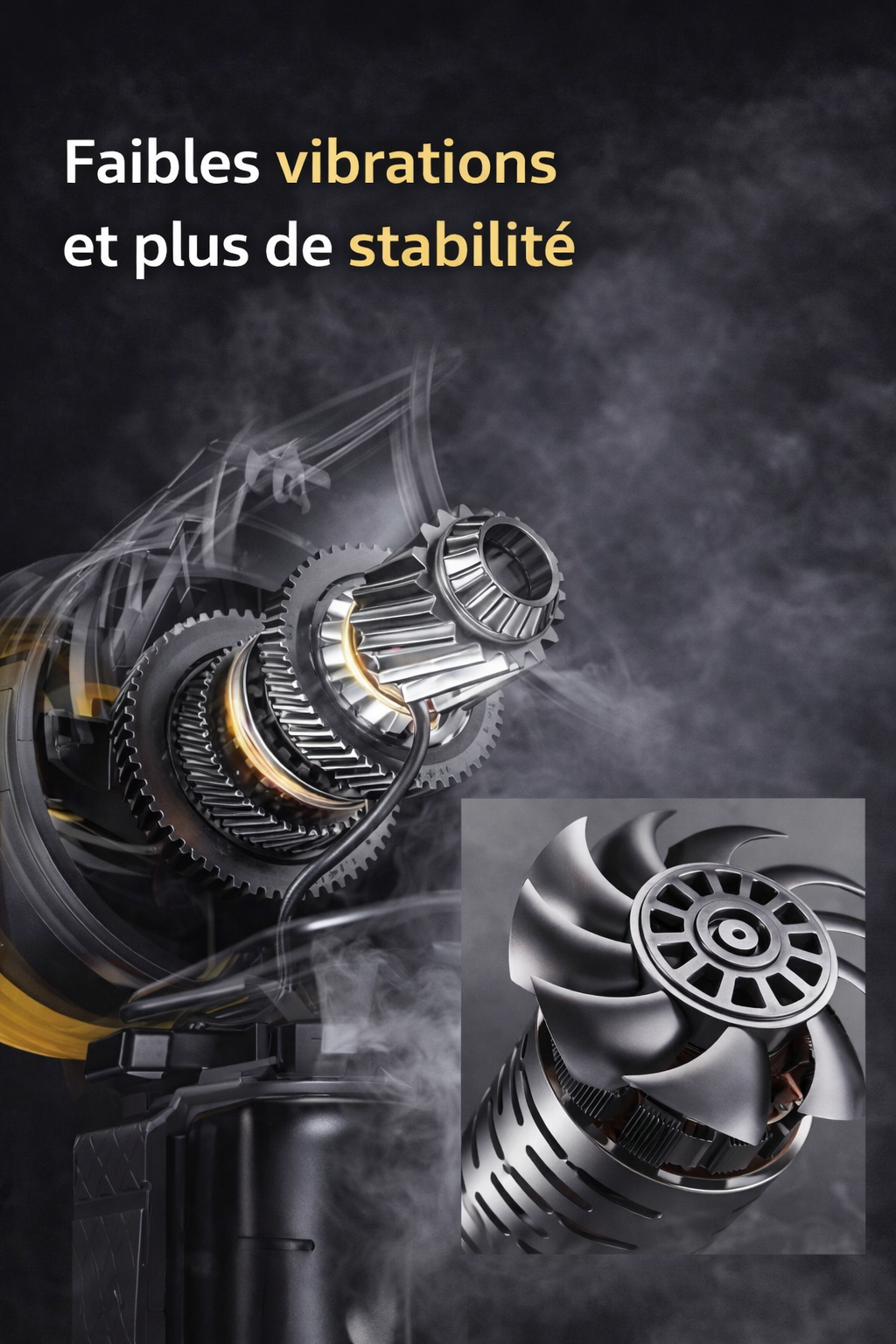 Puissant souffleur a air sans-fil 1050W